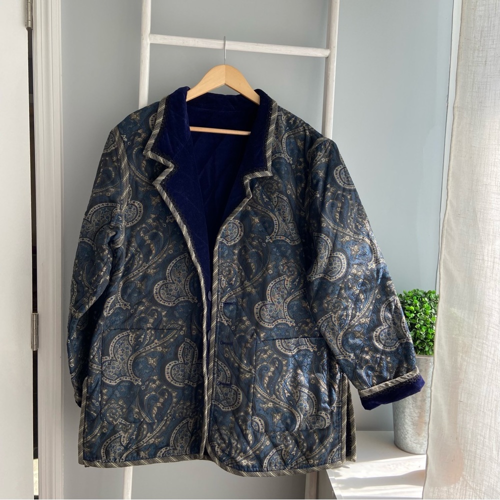 Women's Paisley Quilted Reversible Jacket